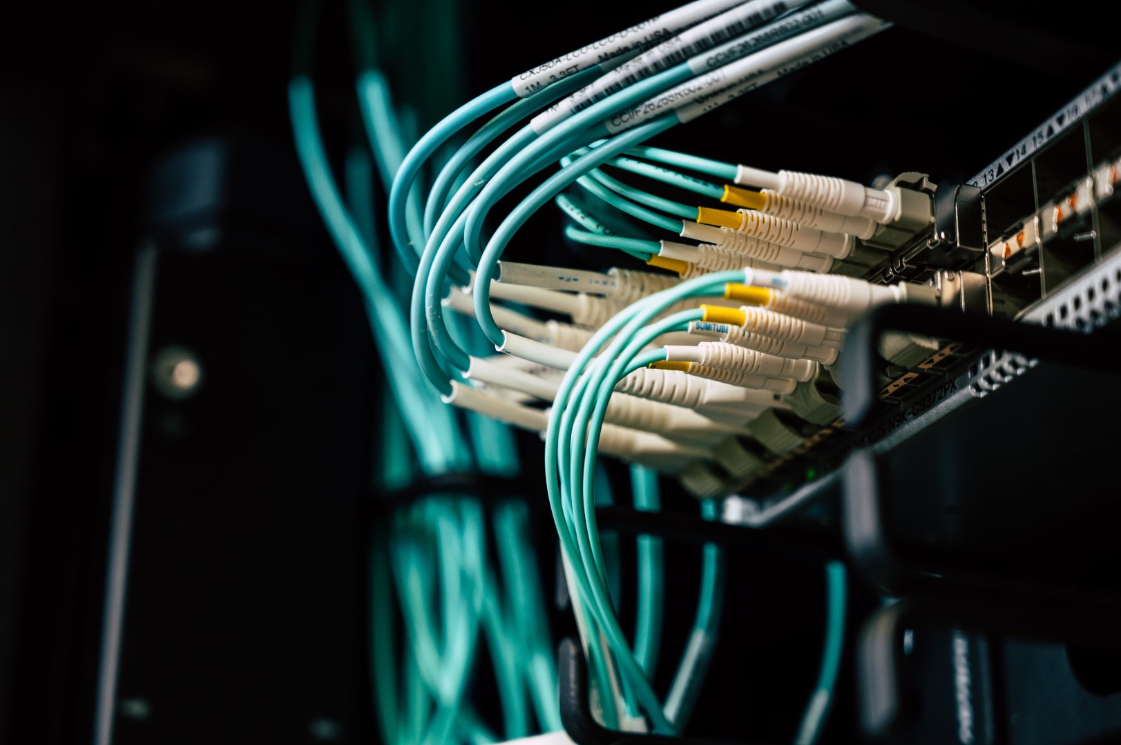 Fibre optic networking cabling at JD Technology Services